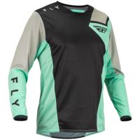 Crosströja Kinetic Jet Svart/mint/grå FLY RACING