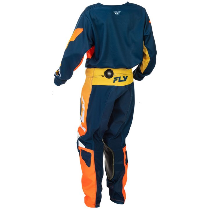 Crosströja Kinetic Marinblå/Orange FLY RACING yl – bild 4
