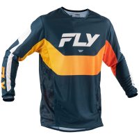 Crosströja Kinetic Mesh Marinblå Orange FLY RACING