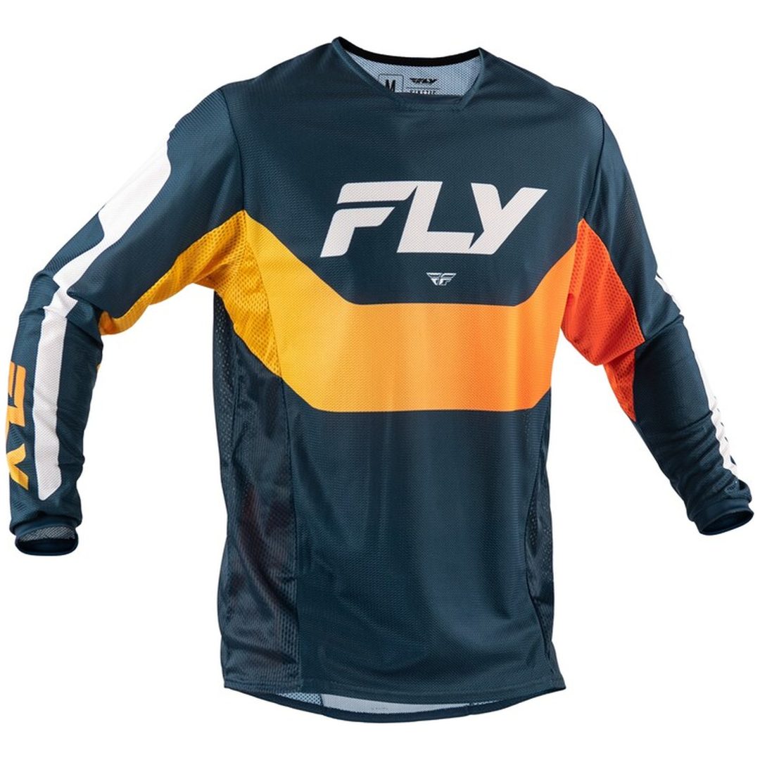 Crosströja Kinetic Mesh Marinblå Orange FLY RACING s