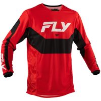 Crosströja Kinetic Mesh Röd Svart Vit FLY RACING