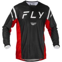 Crosströja Kinetic Mesh Svart/röd FLY RACING