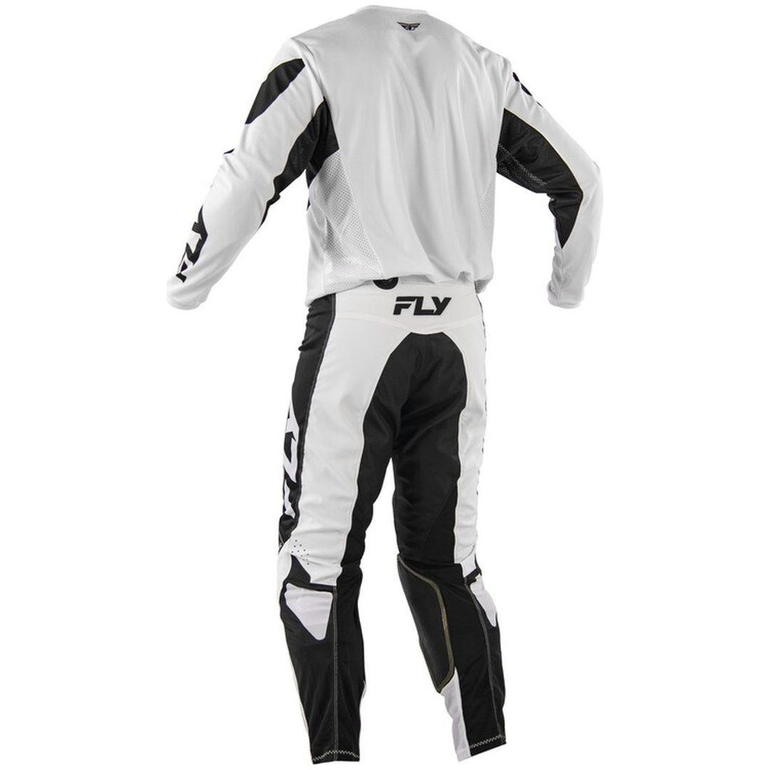Crosströja Kinetic Mesh Vit Svart FLY RACING s – bild 4