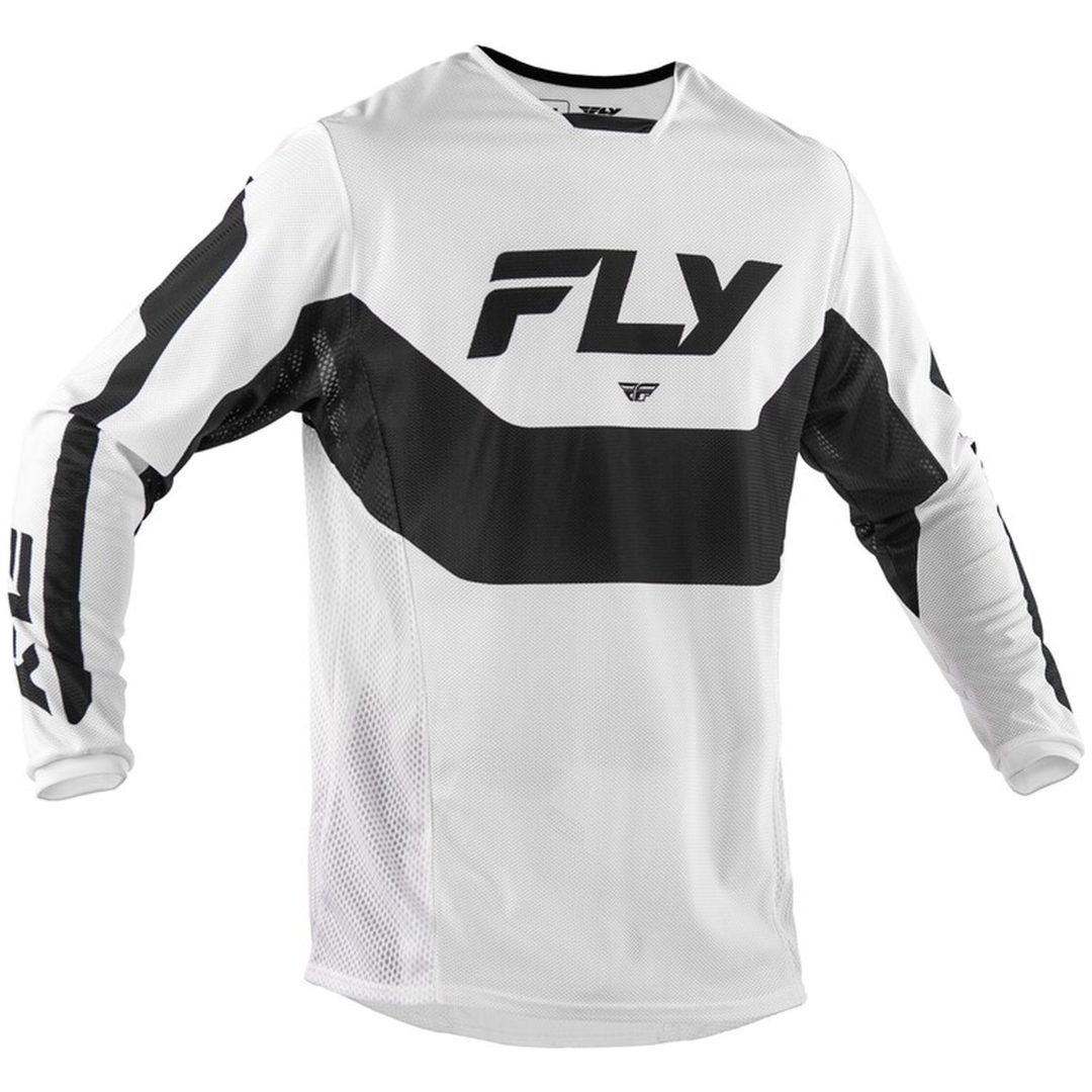 Crosströja Kinetic Mesh Vit Svart FLY RACING s