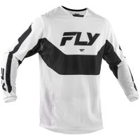 Crosströja Kinetic Mesh Vit Svart FLY RACING