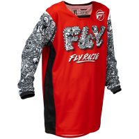 Crosströja Kinetic Mutant Röd/Svart/Vit FLY RACING
