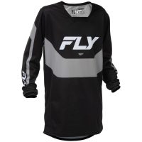 Crosströja Kinetic Svart/Grå FLY RACING