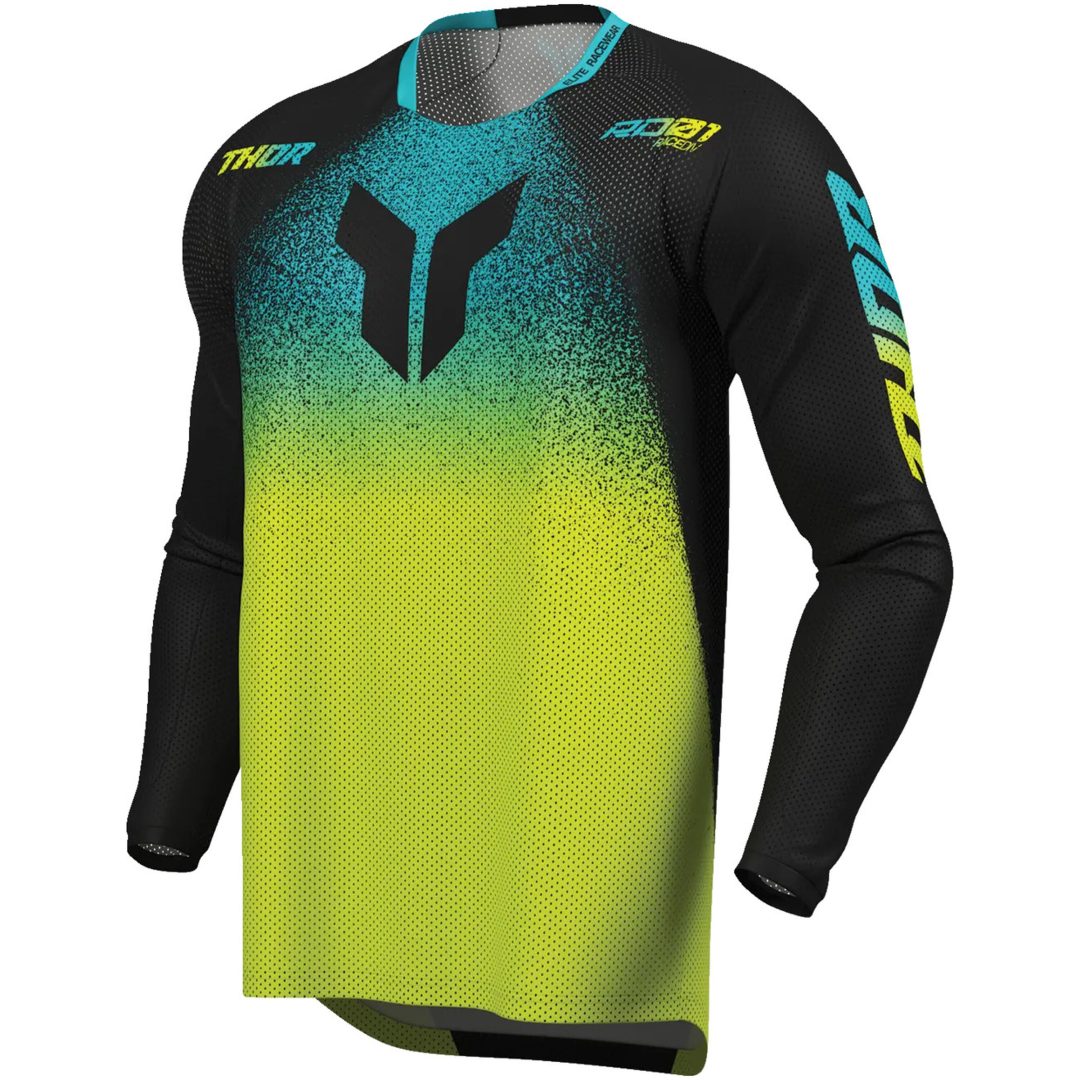 Crosströja Launchmode Air Darkside Svart Gul THOR s – bild 3