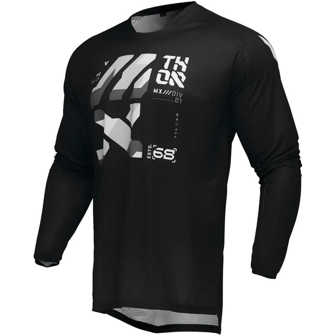 Crosströja Launchmode Brave Svart/grå/vit THOR Medium