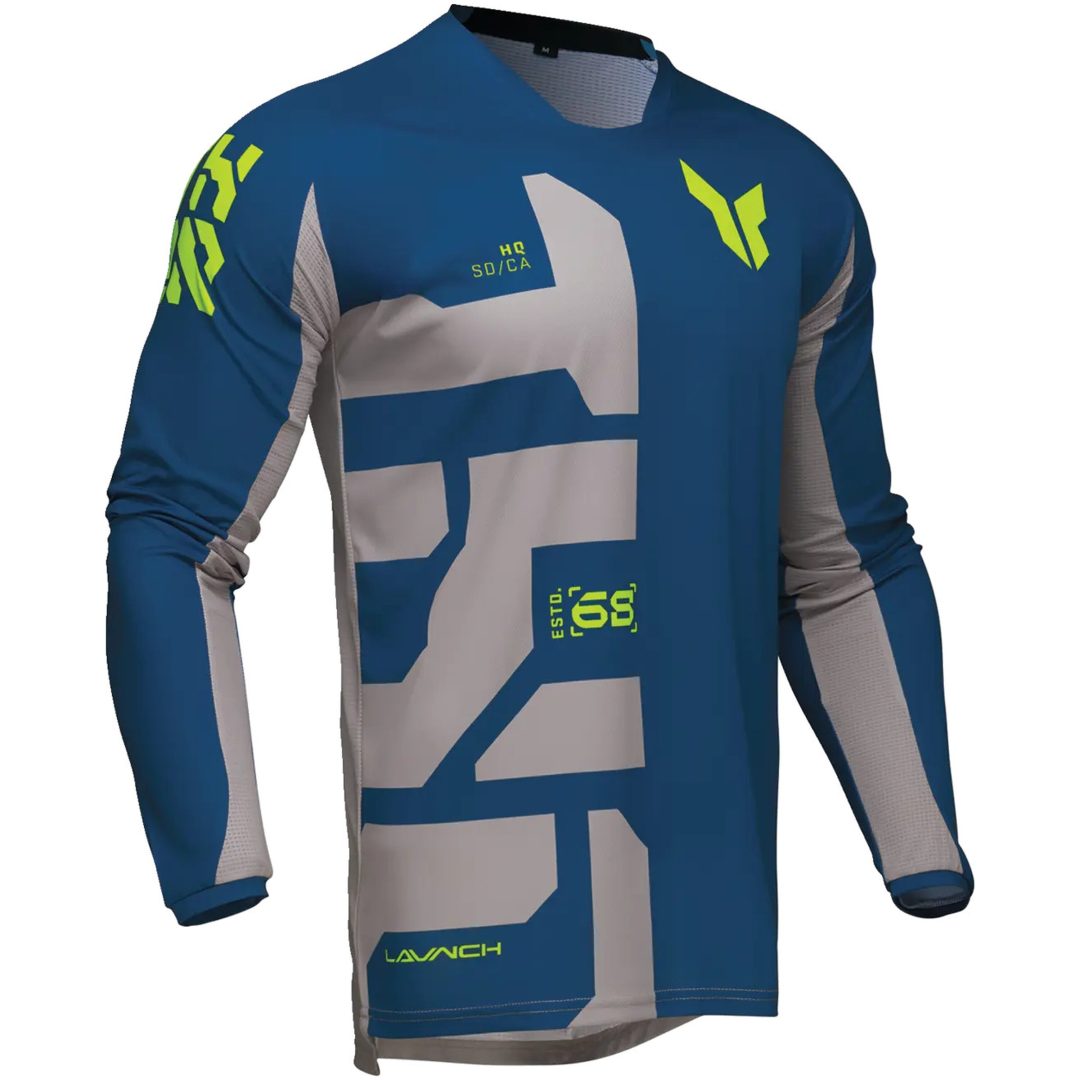 Crosströja Launchmode Forge Blå/fluorescerande Gul/grå THOR Medium