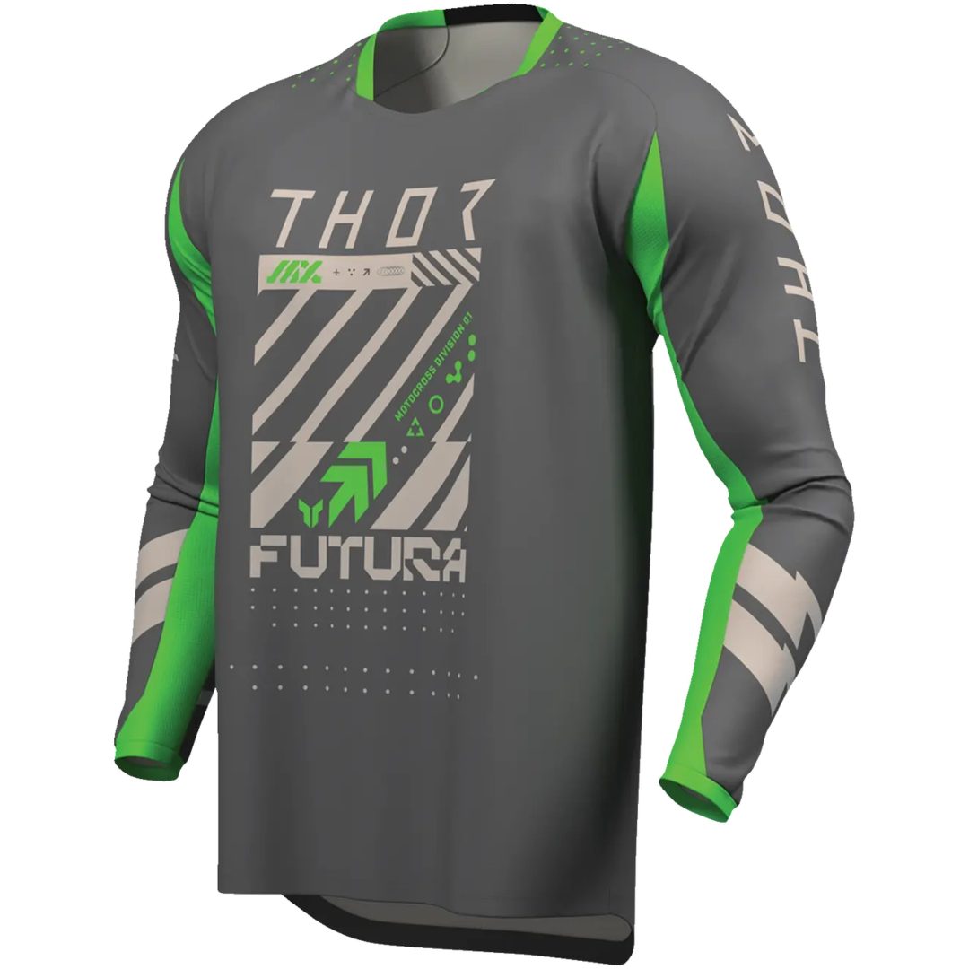 Crosströja Launchmode Futura Fluorgrön THOR s – bild 3