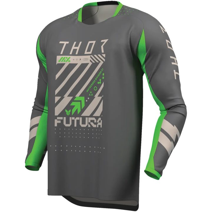Crosströja Launchmode Futura Fluorgrön THOR s – bild 3
