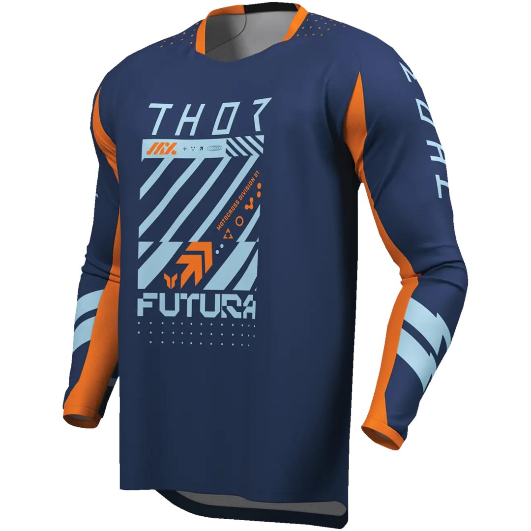 Crosströja Launchmode Futura Racewear Marinblå THOR 2XS – bild 3