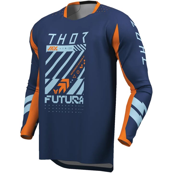 Crosströja Launchmode Futura Racewear Marinblå THOR 2XS – bild 3