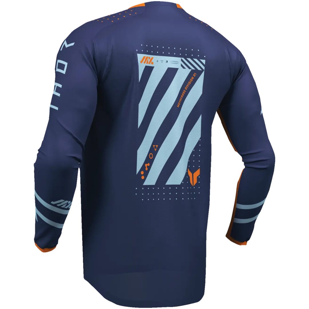 Crosströja Launchmode Futura Racewear Marinblå THOR 2XS – bild 4