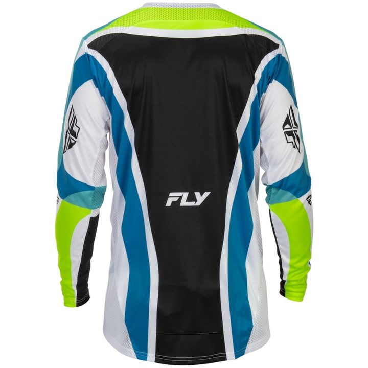 Crosströja Lite Current L.E. Vit Grön Blå FLY RACING XXL – bild 3