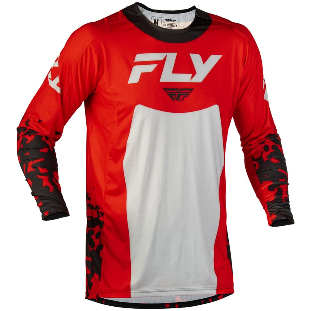 Crosströja Lite Flake Röd Grå Svart FLY RACING s