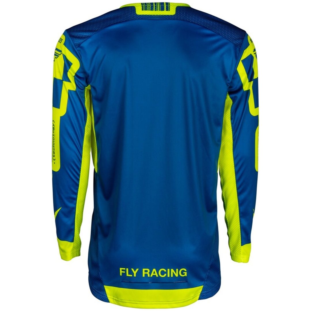 Crosströja Lite L.e. Lancer Marinblå/hi-vis Gul FLY RACING 2XL – bild 2