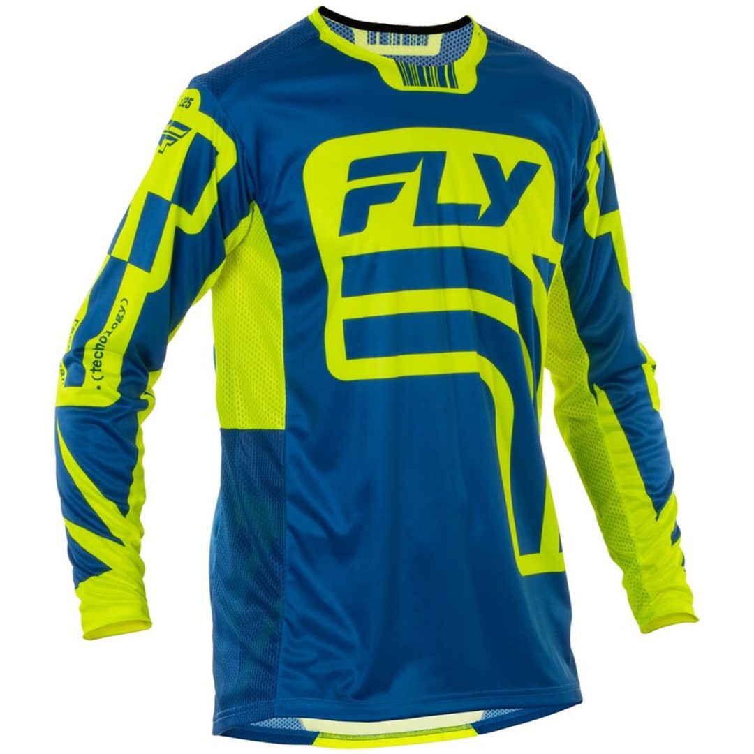Crosströja Lite L.e. Lancer Marinblå/hi-vis Gul FLY RACING 2XL