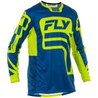 Crosströja Lite L.e. Lancer Marinblå/hi-vis Gul FLY RACING