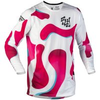 Crosströja Lite Vibe Vit Rosa Blå FLY RACING