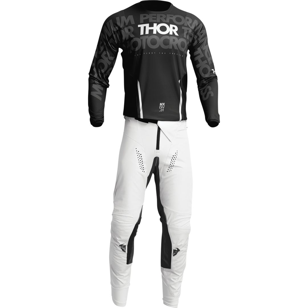Crosströja Mono Pulse Svart/Vit THOR Large – bild 4