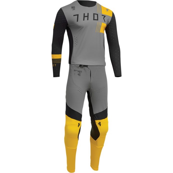 Crosströja Prime Strike Grå/Gul/Svart THOR XL – bild 4