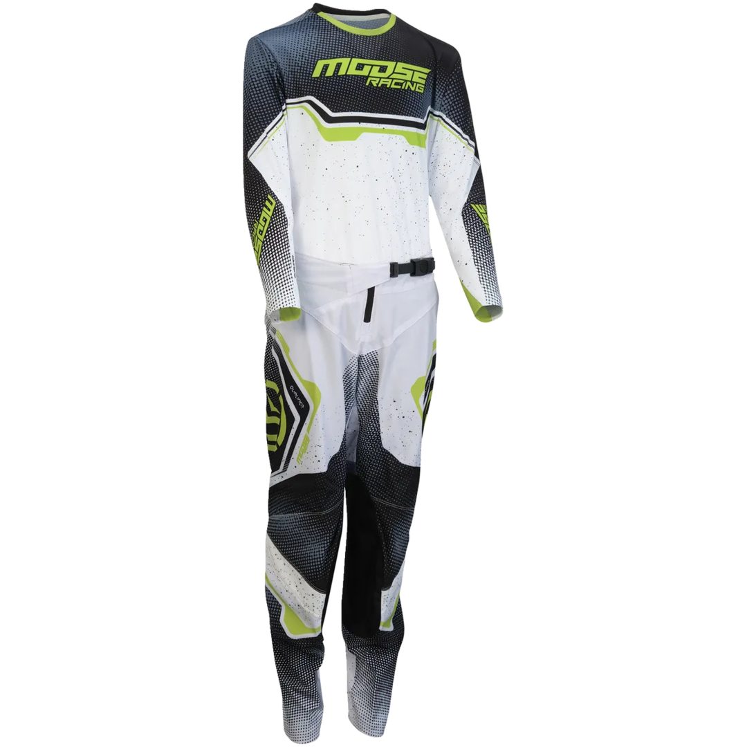 Crosströja Qualifier Svart/Grön MOOSE OFFROAD SOFT-GOODS Large – bild 2