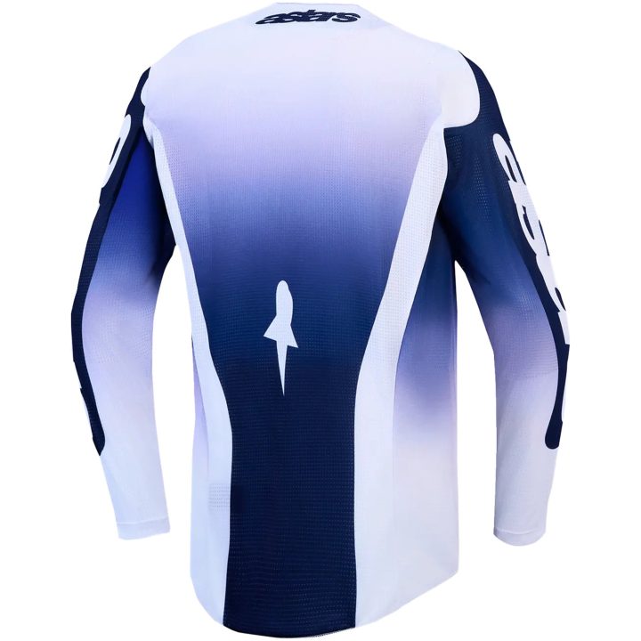 Crosströja Racer Air Amber Blå Marinblå Vit Alpinestars s – bild 2