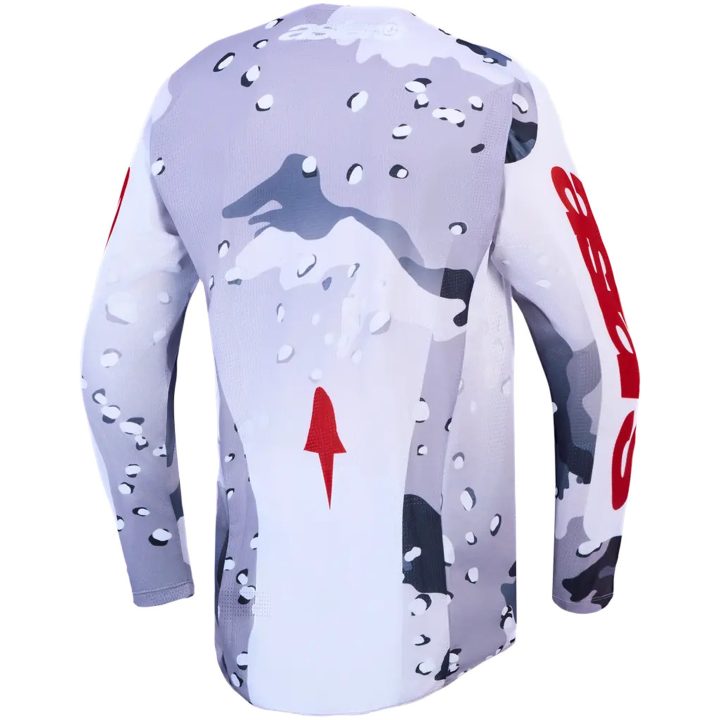 Crosströja Racer Air Lone Grå Camo Röd Vit Alpinestars s – bild 2