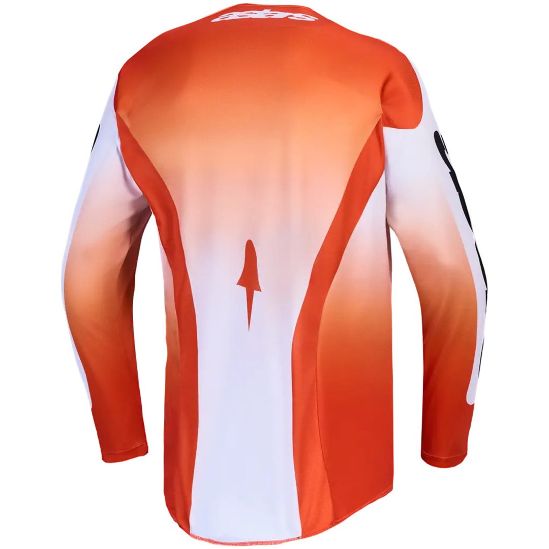 Crosströja Racer Amber Svart Orange Röd Vit Alpinestars s – bild 2