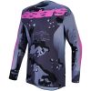 Crosströja Racer Lone Svart Kamouflage Grå Rosa Lila Alpinestars L – miniatyr 1