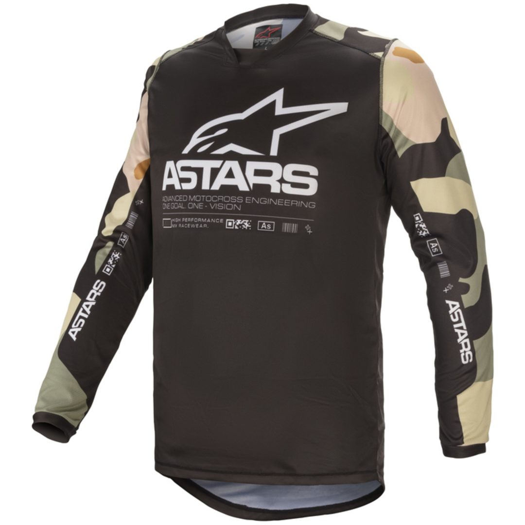 Crosströja Racer Tactical Camo Svart/Beige Alpinestars Small