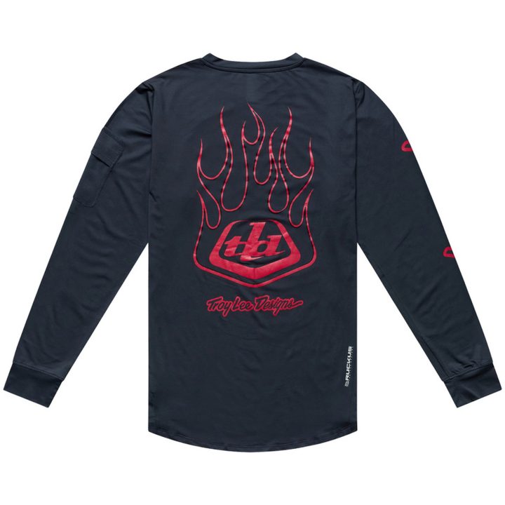 Crosströja Ruckus Offroad Flamz Svart Röd TROY LEE DESIGNS s – bild 3