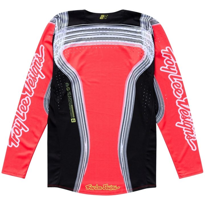 Crosströja SE Pro Stripes Infraröd/Svart TROY LEE DESIGNS Medium – bild 2