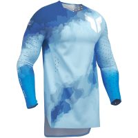 Crosströja Sportmode Carbon Elektrisk Blå/Puderblå THOR