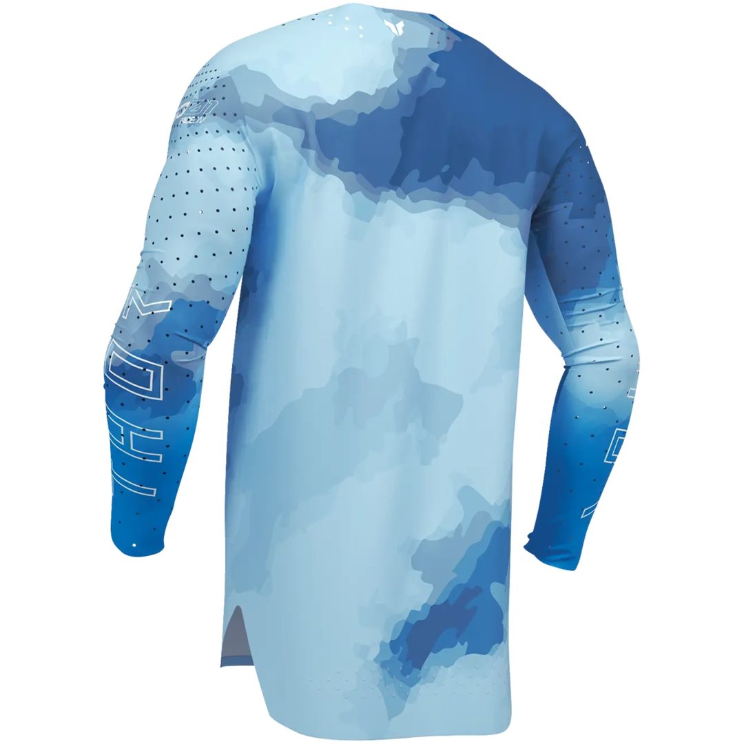 Crosströja Sportmode Carbon Elektrisk Blå/Puderblå THOR s – bild 9