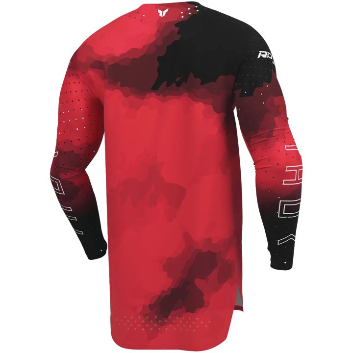 Crosströja Sportmode Carbon Svart/röd THOR s – bild 3