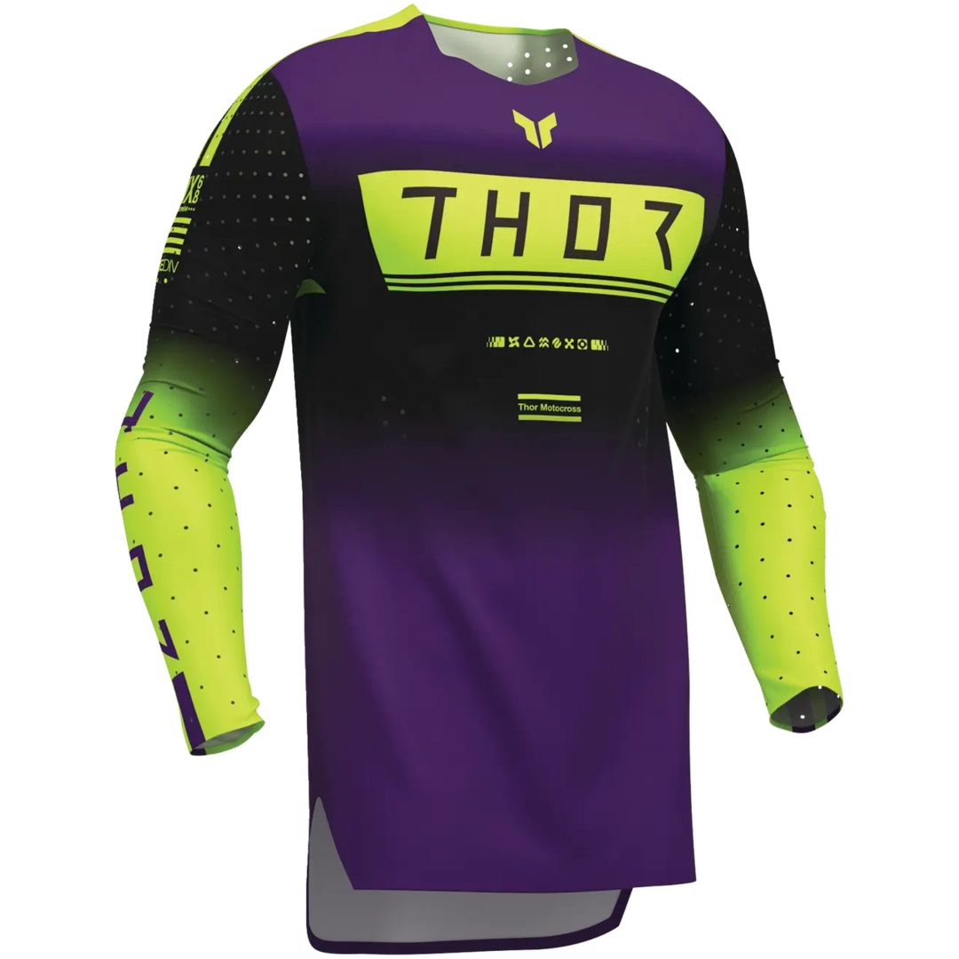 Crosströja Sportmode Geo Svart/Lila THOR M