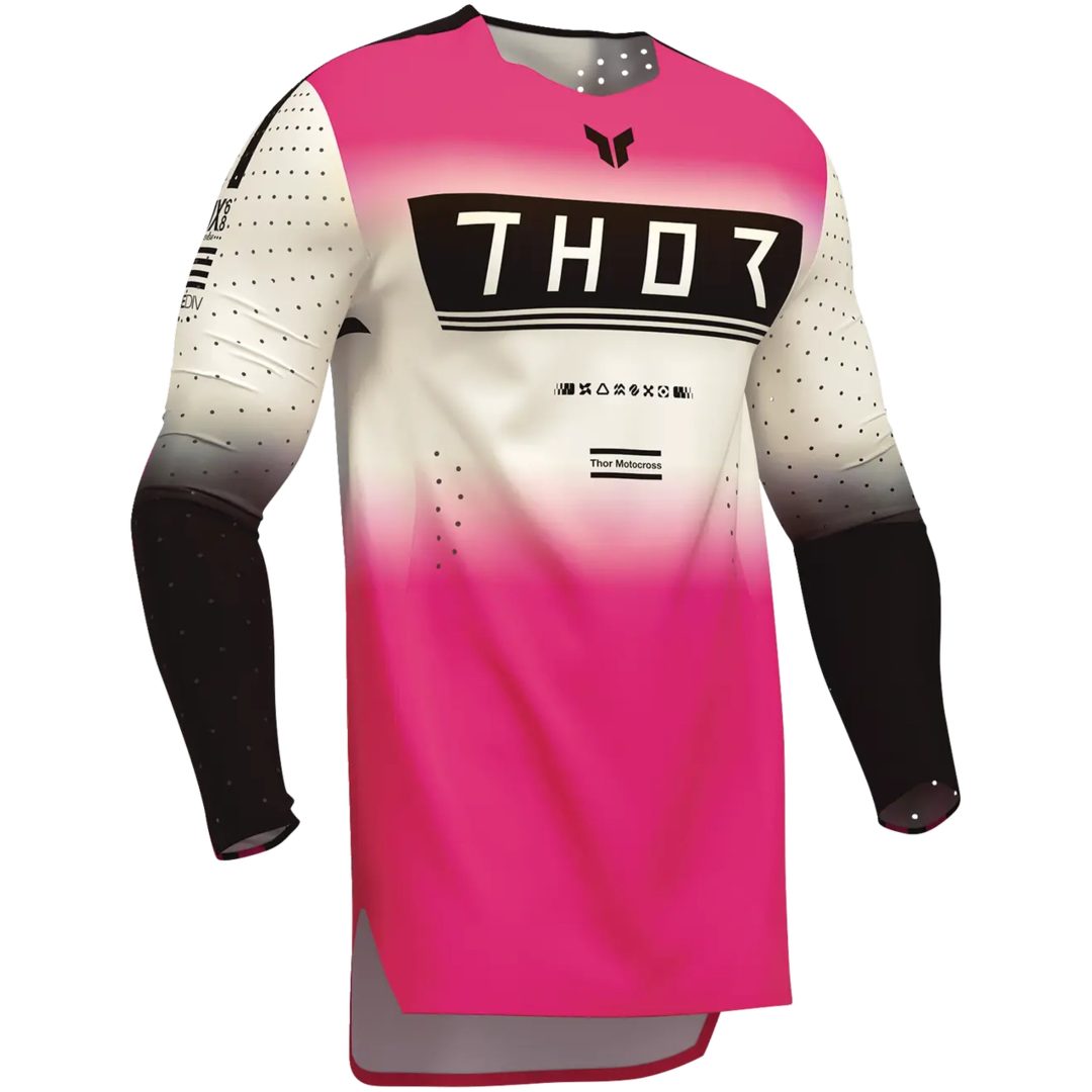 Crosströja Sportmode Geo Vit/Rosa THOR M