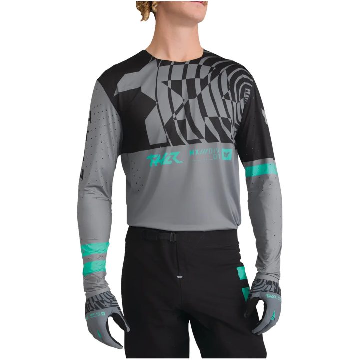 Crosströja Sportmode Mind Control Grå Svart THOR s – bild 2
