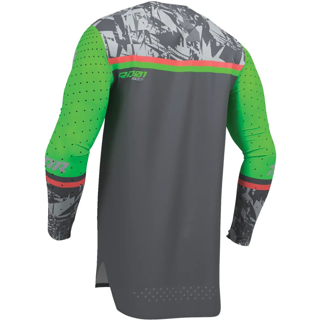 Crosströja Sportmode Punkd Grå Grön THOR s – bild 3