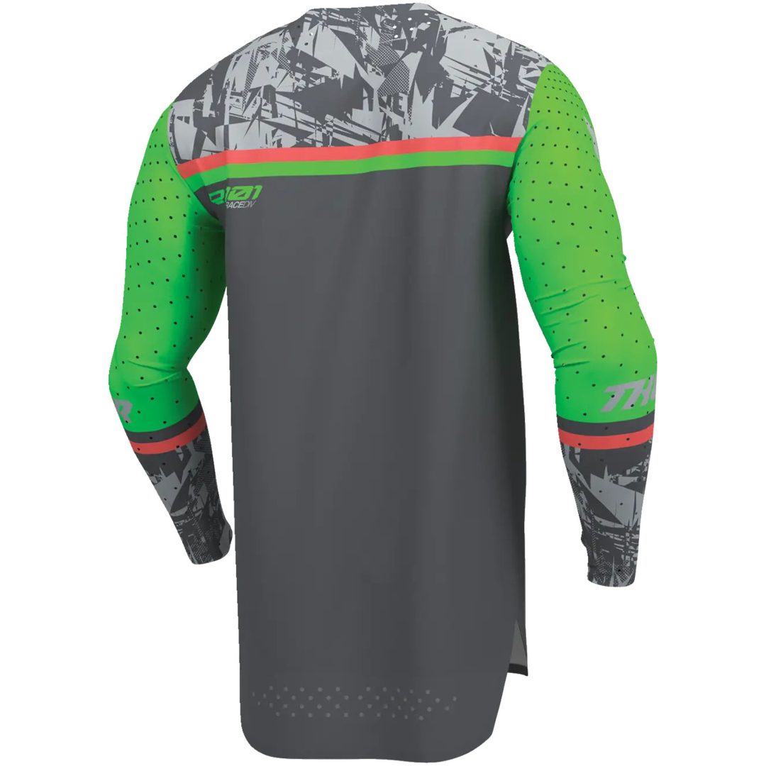 Crosströja Sportmode Punkd Grå Grön THOR s – bild 4