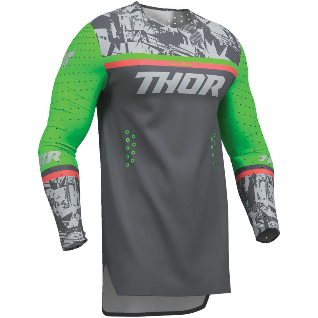 Crosströja Sportmode Punkd Grå Grön THOR s