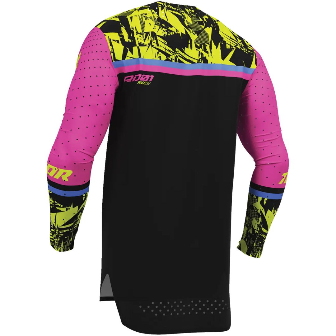 Crosströja Sportmode Punkd Svart Rosa THOR s – bild 3