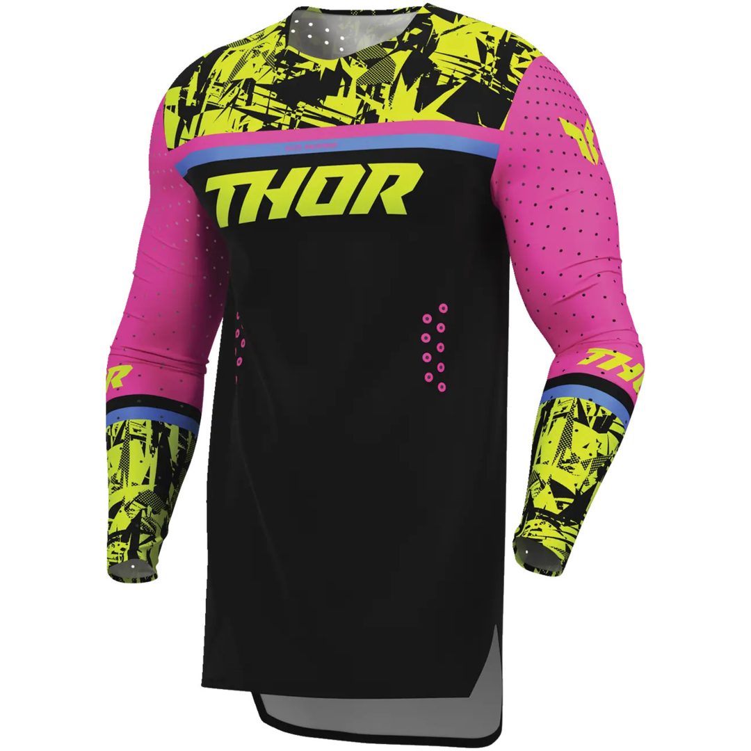Crosströja Sportmode Punkd Svart Rosa THOR s – bild 4