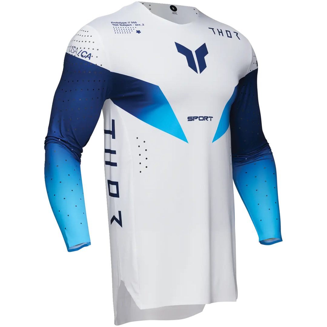 Crosströja Sportmode Strike Blå/marin/vit THOR Large – bild 3