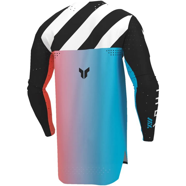 Crosströja Sportmode Synth Svart/Turkos THOR L – bild 2