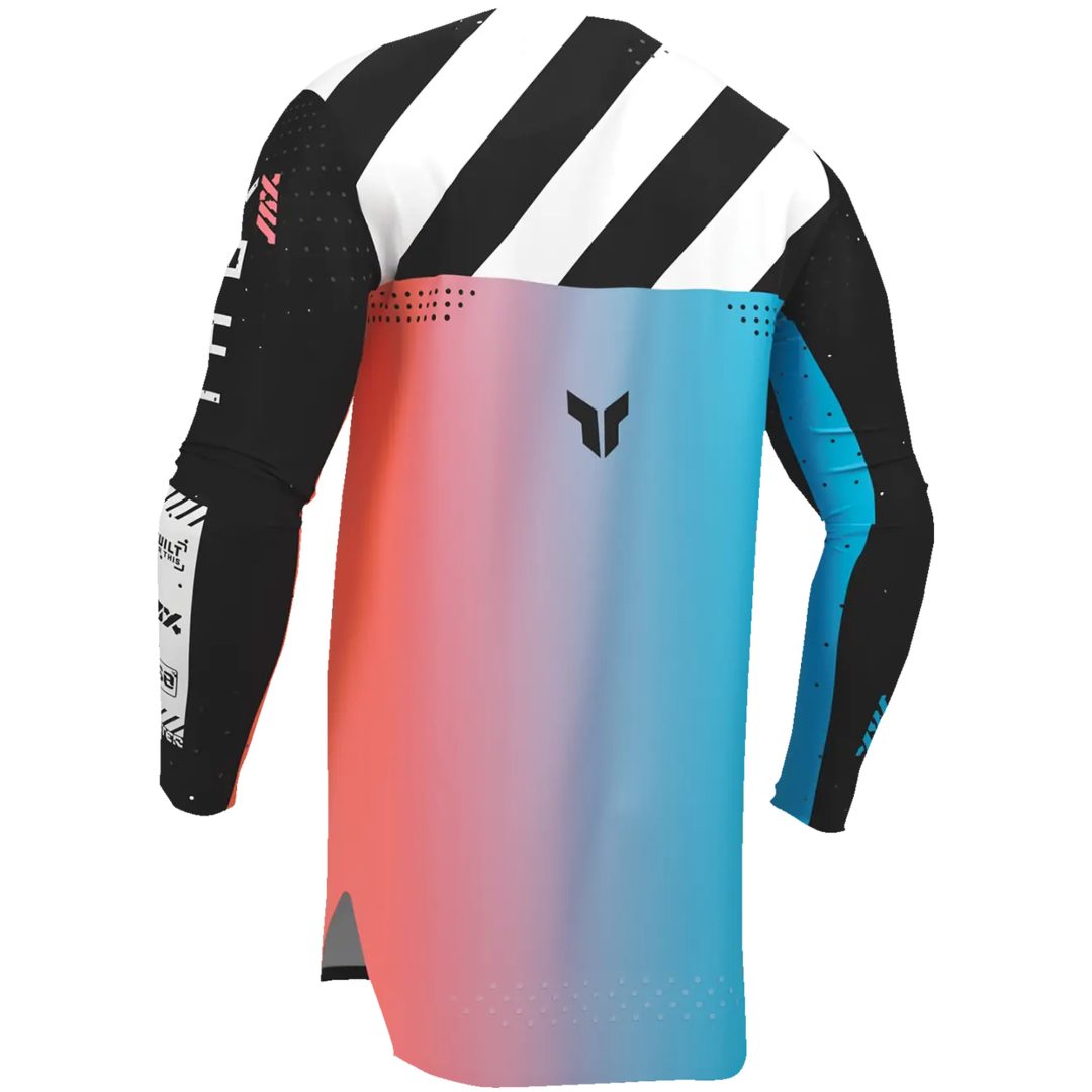 Crosströja Sportmode Synth Svart/Turkos THOR L – bild 4