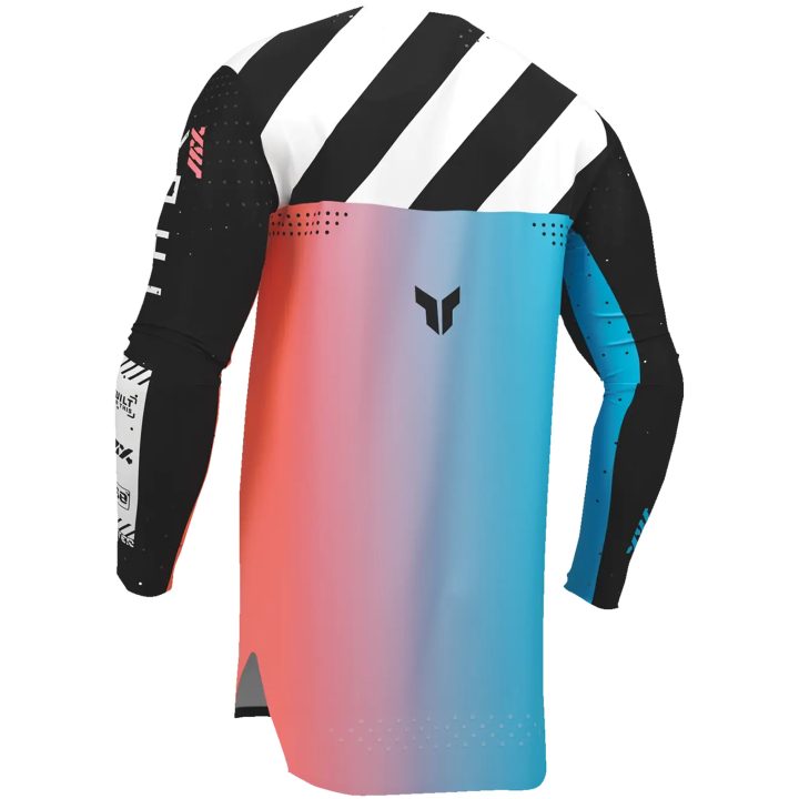 Crosströja Sportmode Synth Svart/Turkos THOR L – bild 4